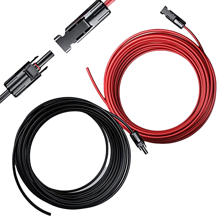 Solar-oppsett uten nett for biler 12AWG-koblingsledning