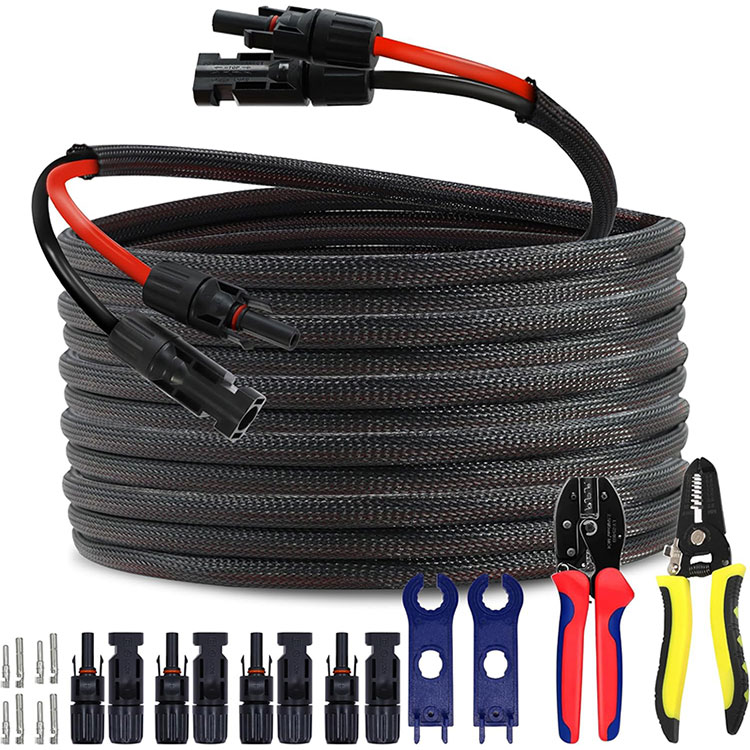 Kommersiell Rooftop PV Array 10AWG Connection Wire 50FT